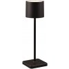 TRIO Reality R54096132 FERNANDEZ vonkajšia stolná lampička SMD LED V380mm 1,5W/130lm 2700+4000+6000K IP54 čierna matná, nabíjateľná batéria, USB-C port