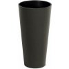 PROSPERPLAST Kvetináč TUBUS SLIM ECO WOOD kávový 25,0 cm