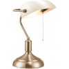 Brilagi Brilagi - Stolná lampa BANK OFFICE 1xE27/60W/230V mosadz/biela BG0801 + záruka 3 roky zadarmo