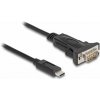 Delock - Sériový adaptér - USB-C 3.1 Gen 1 / Thunderbolt 3 - RS-232 x 1 - černá