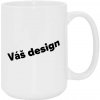 Biely hrnček s vlastnou potlačou - 450 ml