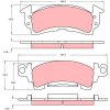 Sada brzdových platničiek kotúčovej brzdy TRW Automotive Aftermarket GDB742