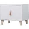 Idzczak meble Biely nočný stolík Gorm