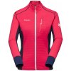 Dámska funkčná mikina Mammut Taiss Light ML Jacket Women Veľkosť: L / Farba: ružová/modrá