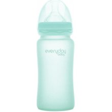 Everyday Baby fľaša sklo chránená pred rozbitím mint green 240 ml