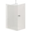 CERANO - Sprchová zástena Walk-in Onyx Top L/P - guľatá vzpera - chróm, ryhované sklo - 90x200 cm, CER-CER-8050BD1592