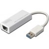 Digitus USB 3.0 adaptér na Gigabit Ethernet , 1x RJ45, USB-A, 10/100/1000Mbps, USB 3.0 XP, Vista, 7, Max OS X, Linux DN-3023