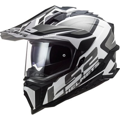 Prilba LS2 MX701 EXPLORER ALTER MATT BLACK WHITE M 57-58