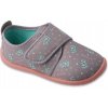 Dievčenské papuče sivé Befado, veľ. 27