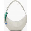 Desigual Biela kabelka s ozdobným príveskom