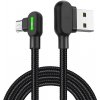 Uhlový kábel USB na Micro USB Mcdodo CA-5280 LED, 3 m (čierny)