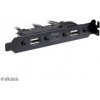 AKASA adaptér MB interní, Type-C USB3.1 Gen1 internal adapter cable + Type-A USB2.0 ports, 40 cm