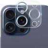 AppleKing tvrdené sklo s kovovými rámčekmi na ochranu šošoviek fotoaparátu na iPhone 15 Pro / 15 Pro Max - modré - možnosť vrátiť tovar ZADARMO do 30tich dní