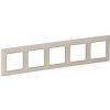 Legrand Valena Life - Päťnásobný rámik, béžová/zlato - 754065