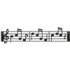 Balvi Vešiak na kabelky Music 27446, kov, š.44 cm, čierny