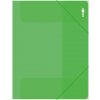 Zakladacia mapa s gumičkou PP/A4, priehľadná/zelená