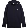 Pánska mikina Puma, EVOSTRIPE FULL ZIP HOODIE tmavo modrá,Biela XL
