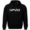 Camper nápis - Oversized mikina pánska Moon - kratšia + širšia - S ( Čierna )