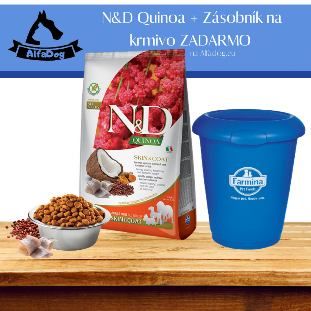 N&D GF Quinoa Dog Skin & Coat Herring & Coconut 7 kg