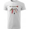 Indiánsky šíp - Tričko extra veľké (5-8XL) - 5XL ( Biela )