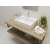 Aquatek BLANC oválne umývadlo z liateho mramoru 60x15x43 cm A15117263