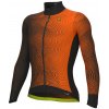 ALÉ Cycling Clothing ALÉ PR-S Circus, Fluo orange Veľkosť: M Pánsky zateplený vodoodpudivý dres s dlhým rukávom