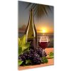 Vertikálny foto obraz akrylové sklo Hrozno a víno 50x100 cm