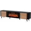 CMM Cama Volare RTV skrinka 200 x 39 x 49 cm čierna/orech + krb