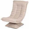 ModernHome TH-CL-3 Polohovateľné relaxačné kreslo, otočné, béžové