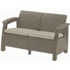 Keter Záhradný nábytok Keter Corfu love seat dvousedačka cappucccino PE610346