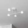EMIBIG LIGHTING Stropné svietidlo Modus 4, oceľ, 4-plameňové, GX53, biele - 1356/4