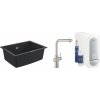 Súprava kuchynská batéria s filtrom Grohe Blue 31539DC0, granitový drez Grohe K700 31655AP0