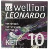 Wellion LEONARDO KET Prúžky testovacie (1 balenie) 1x10 ks, 9120072862021