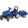 Falk FALK Šlapací traktor New Holland T6 s vlečkou modrý FA-3080AB
