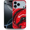 Picasee silikónový prehľadný obal pre Apple iPhone 17 Pro Max - Red black