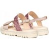 Geox detské sandále z ekologickej kože, ružové veľkosť 38