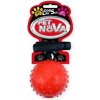 Pet Nova RUB ROPEBALL L RED hračka pre psy tvrdá gumená loptička červená 7cm