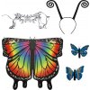 Kruzzel 26765 motýľa s dúhovými krídlami 5-dielny