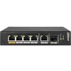 PFS3106-4ET-60-V2 - PoE prepínač 4+2, 1xHiPoE, 1xSFP, Uplink 100Mbps, 60W - DAHUA