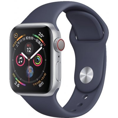 COTEetCI silikonový sportovní náramek pro Apple watch 38 / 40 mm půlnoční modrá CS2085-MB