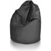 INTERMEDIC SK - Sedací vak Mega Sako z plyšu 135 cm | pastelový vak na leňošenie, 340 l A041 - Sivá tmavá