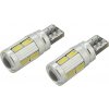 Žiarovka 10 SMD LED 3chips 12V T10 CAN-BUS ready biela 2ks
