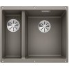 Blanco Subline 340/160-U, silgranitový drez pod pracovnú dosku 555x460x190 mm, drez vpravo, 1,5-komorový, svetlá hnedá, BLA-523565