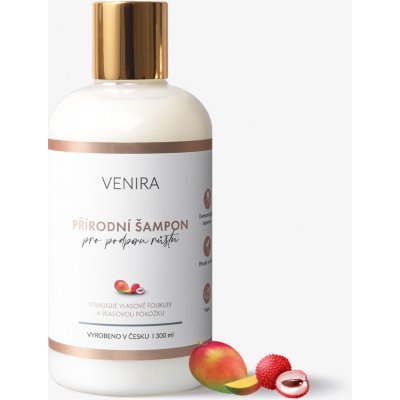 VENIRA prírodný šampón pre podporu rastu vlasov, mango-liči, 300 ml mango-liči, 300 ml