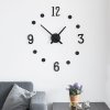 Nalepovacie hodiny na stenu DIY (13 častí)