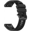 Silikonový řemínek FIXED Silicone Strap pro Garmin QuickFit 22mm, černý FIXSST-QF22MM-BK