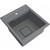 Gamma Quadro 4550, 1-komorový granitový drez 450x495x220 mm, šedá, GMA-ZLE000221