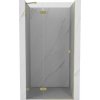 Mexen Lunar sprchové dvere otváravé ľavé 80 cm, transparentné, zlaté kartáčované - 834-080-000-55-00-L