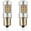 LED žiarovka BA 15S, 24LED jantárová CANBUS 12V-24V