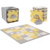 Kinderkraft Select Podložka pěnová puzzle Luno Shapes 185 x 165 cm Yellow 30ks